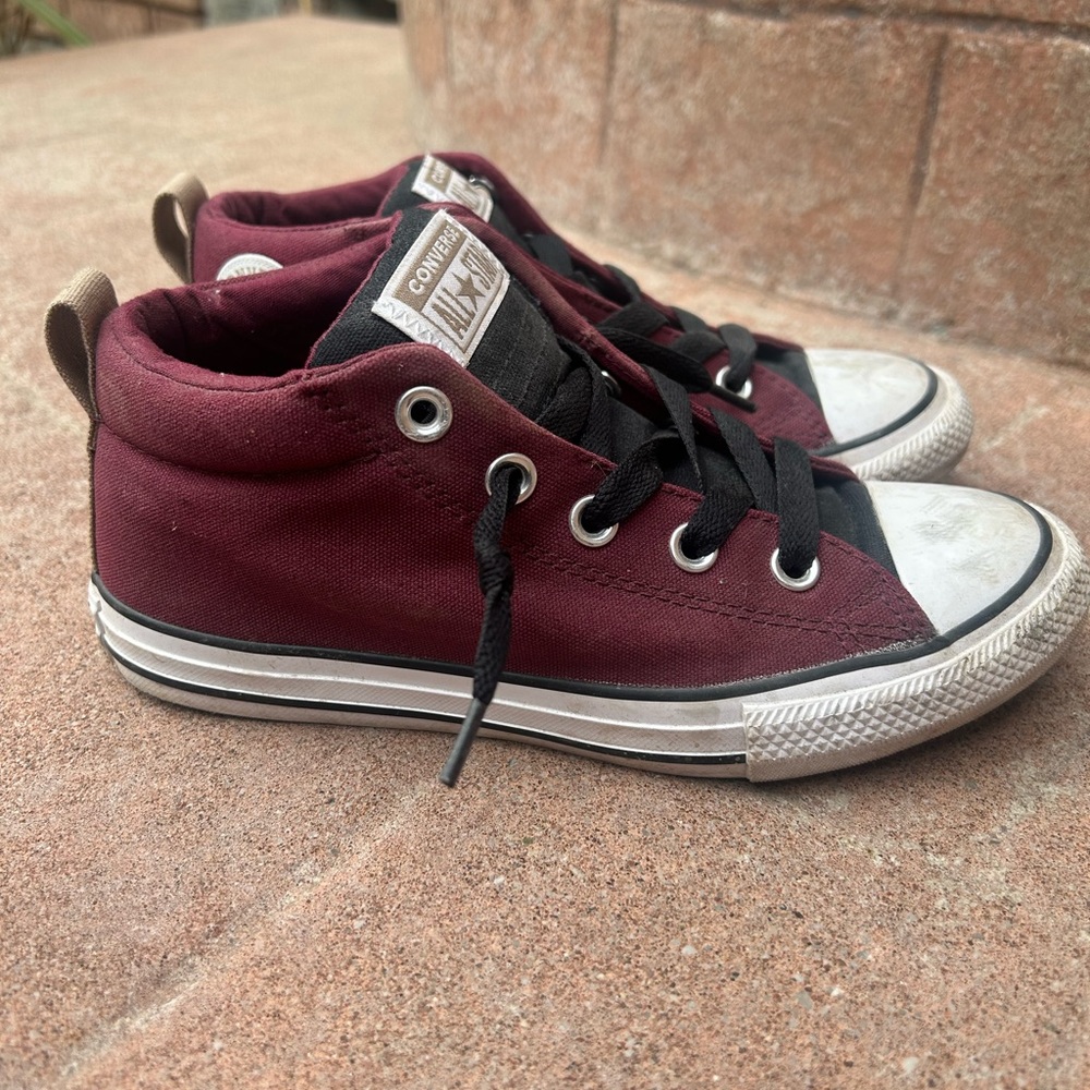 Converse Kids' Maroon High-Top Sneakers